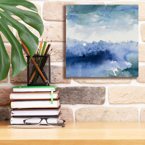 Image of 'Midnight At The Lake II Cool' by Mike Schick, Giclee Canvas Wall Art,12x12