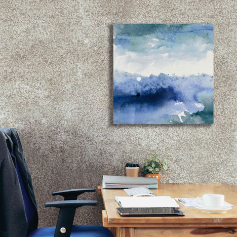 Image of 'Midnight At The Lake II Cool' by Mike Schick, Giclee Canvas Wall Art,26x26