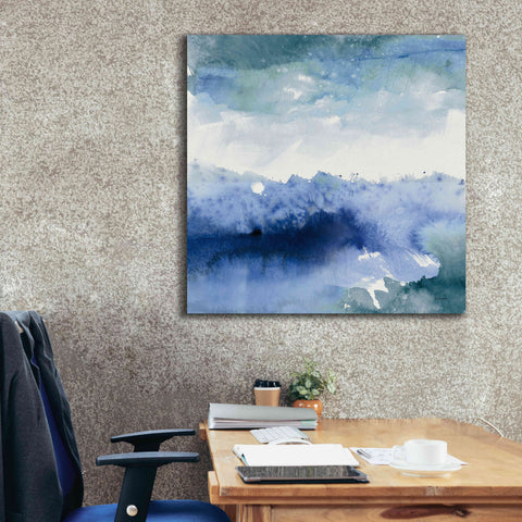 Image of 'Midnight At The Lake II Cool' by Mike Schick, Giclee Canvas Wall Art,37x37