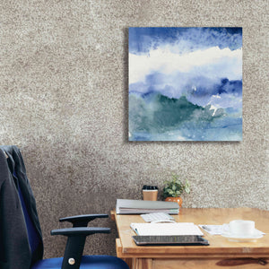 'Midnight At The Lake III Cool' by Mike Schick, Giclee Canvas Wall Art,26x26