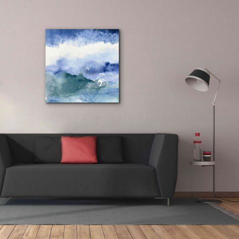 Image of 'Midnight At The Lake III Cool' by Mike Schick, Giclee Canvas Wall Art,37x37