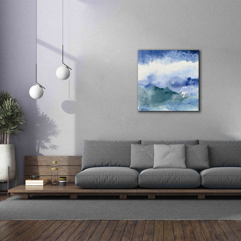 Image of 'Midnight At The Lake III Cool' by Mike Schick, Giclee Canvas Wall Art,37x37