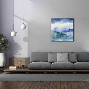 'Midnight At The Lake III Cool' by Mike Schick, Giclee Canvas Wall Art,37x37