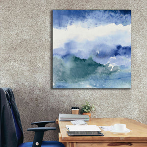 'Midnight At The Lake III Cool' by Mike Schick, Giclee Canvas Wall Art,37x37