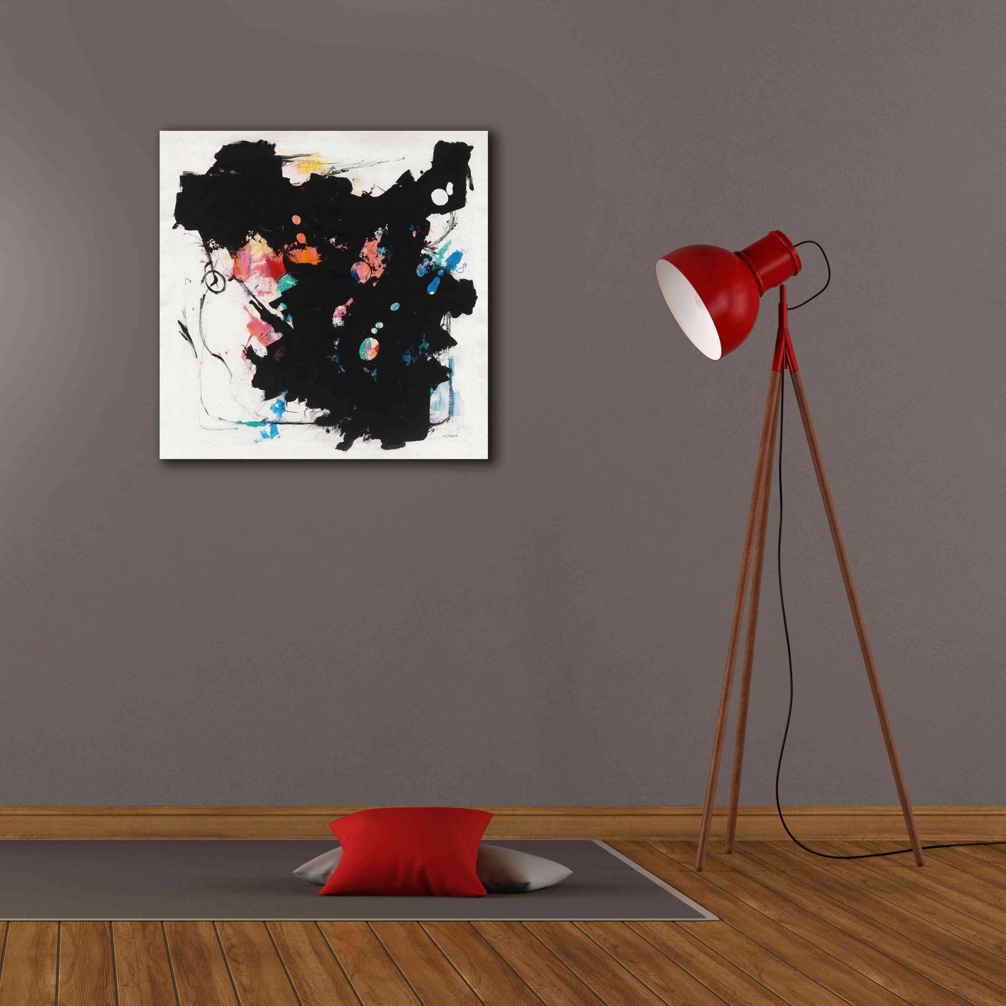 'Abstract Redacted' by Mike Schick, Giclee Canvas Wall Art,26x26