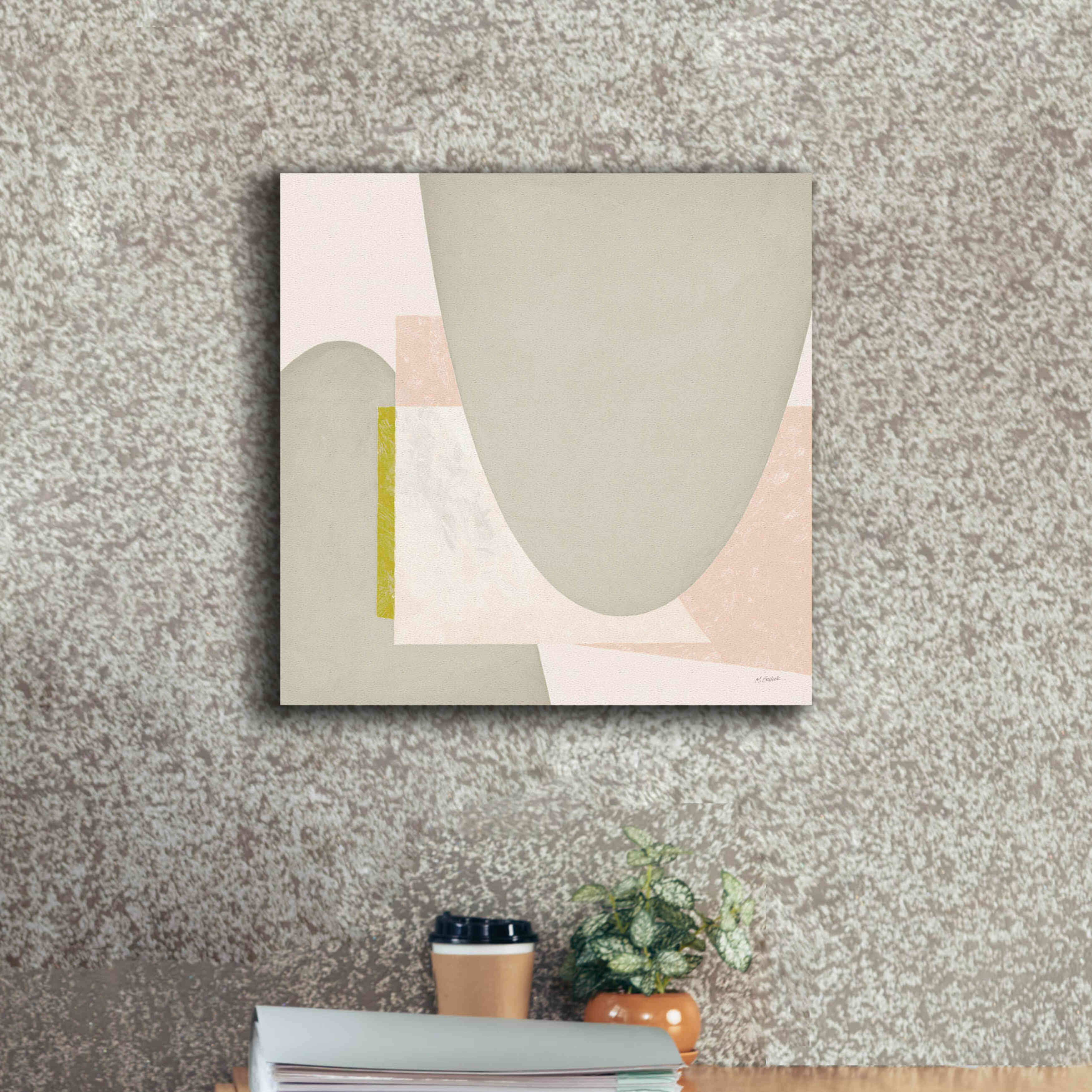 'Blackbird Neutral' by Mike Schick, Giclee Canvas Wall Art,18x18