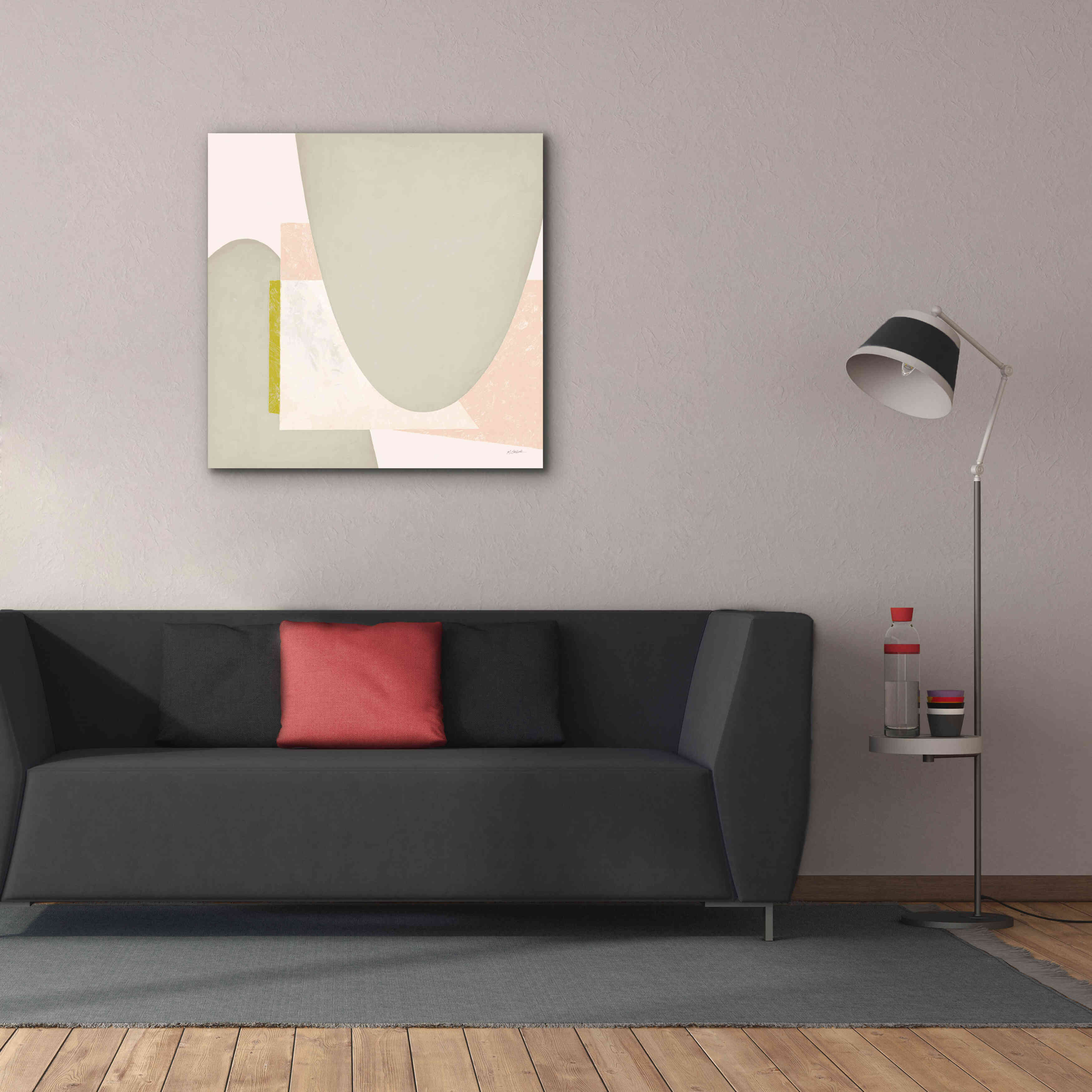 'Blackbird Neutral' by Mike Schick, Giclee Canvas Wall Art,37x37