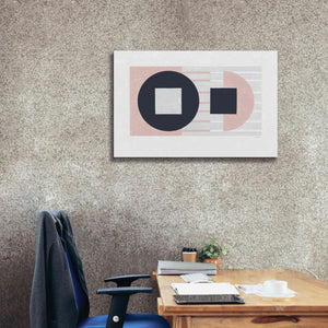 'Laterally Speaking Pink' by Mike Schick, Giclee Canvas Wall Art,40 x 26