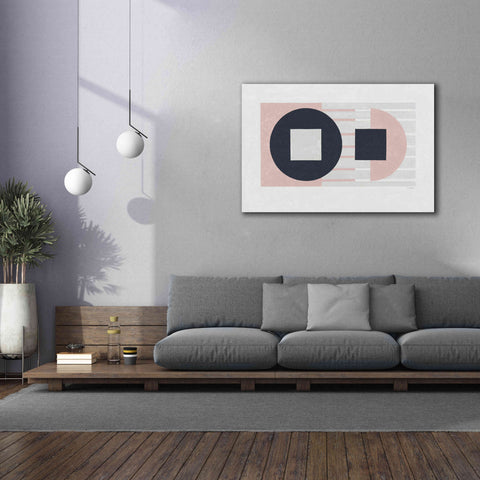 Image of 'Laterally Speaking Pink' by Mike Schick, Giclee Canvas Wall Art,60 x 40