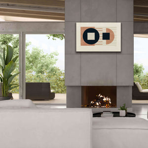 'Laterally Speaking Warm' by Mike Schick, Giclee Canvas Wall Art,40 x 26