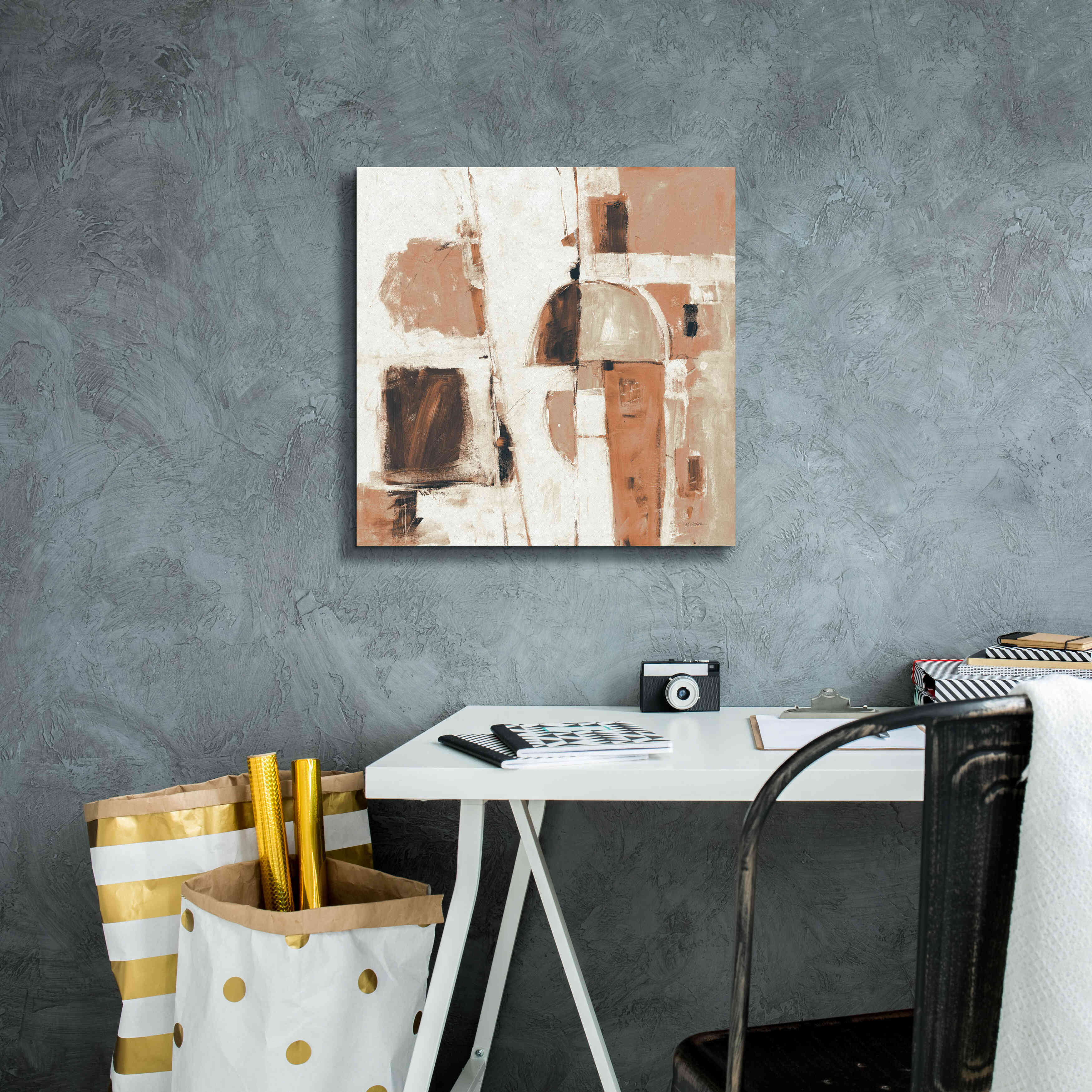 'Down To The Street Warm' by Mike Schick, Giclee Canvas Wall Art,18x18