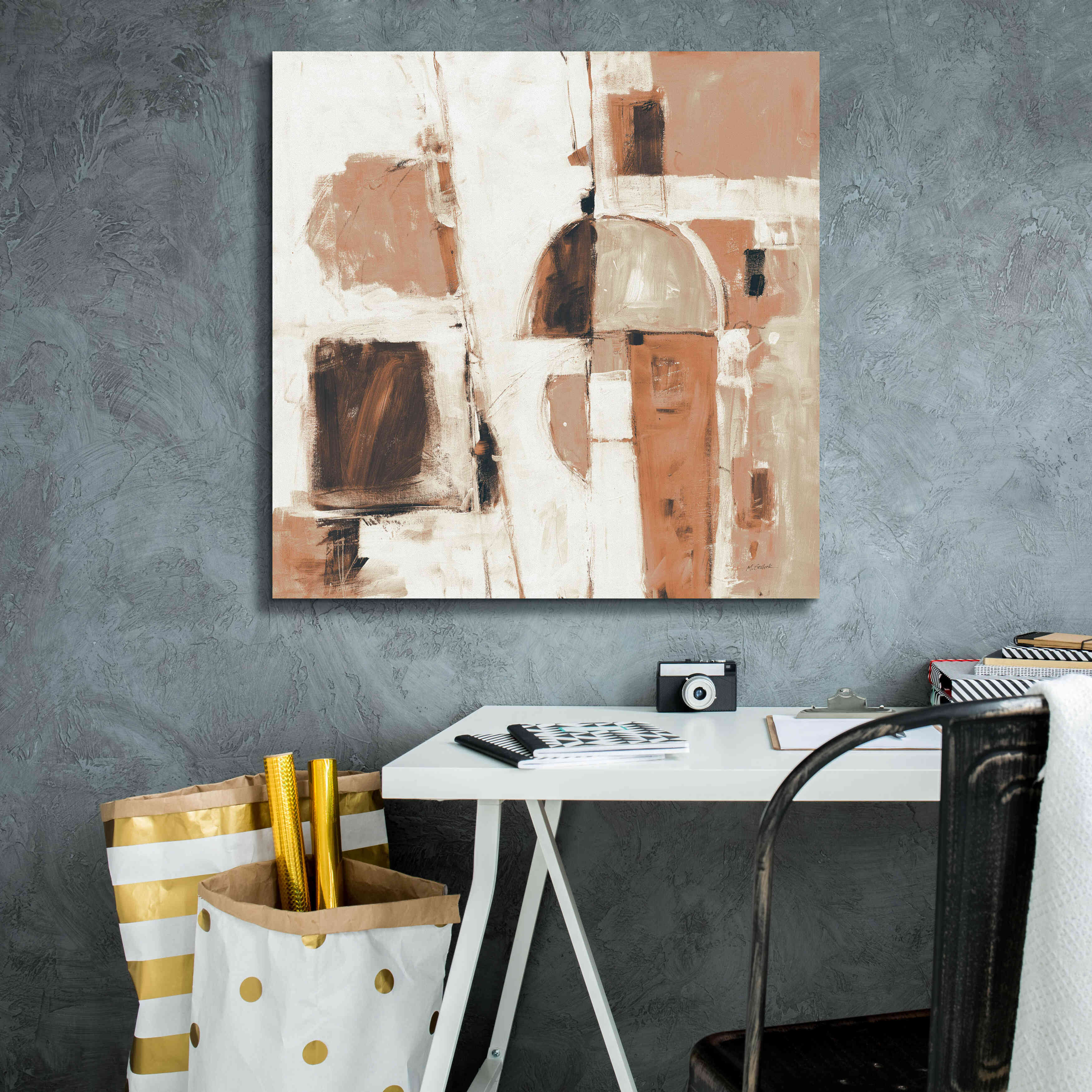 'Down To The Street Warm' by Mike Schick, Giclee Canvas Wall Art,26x26