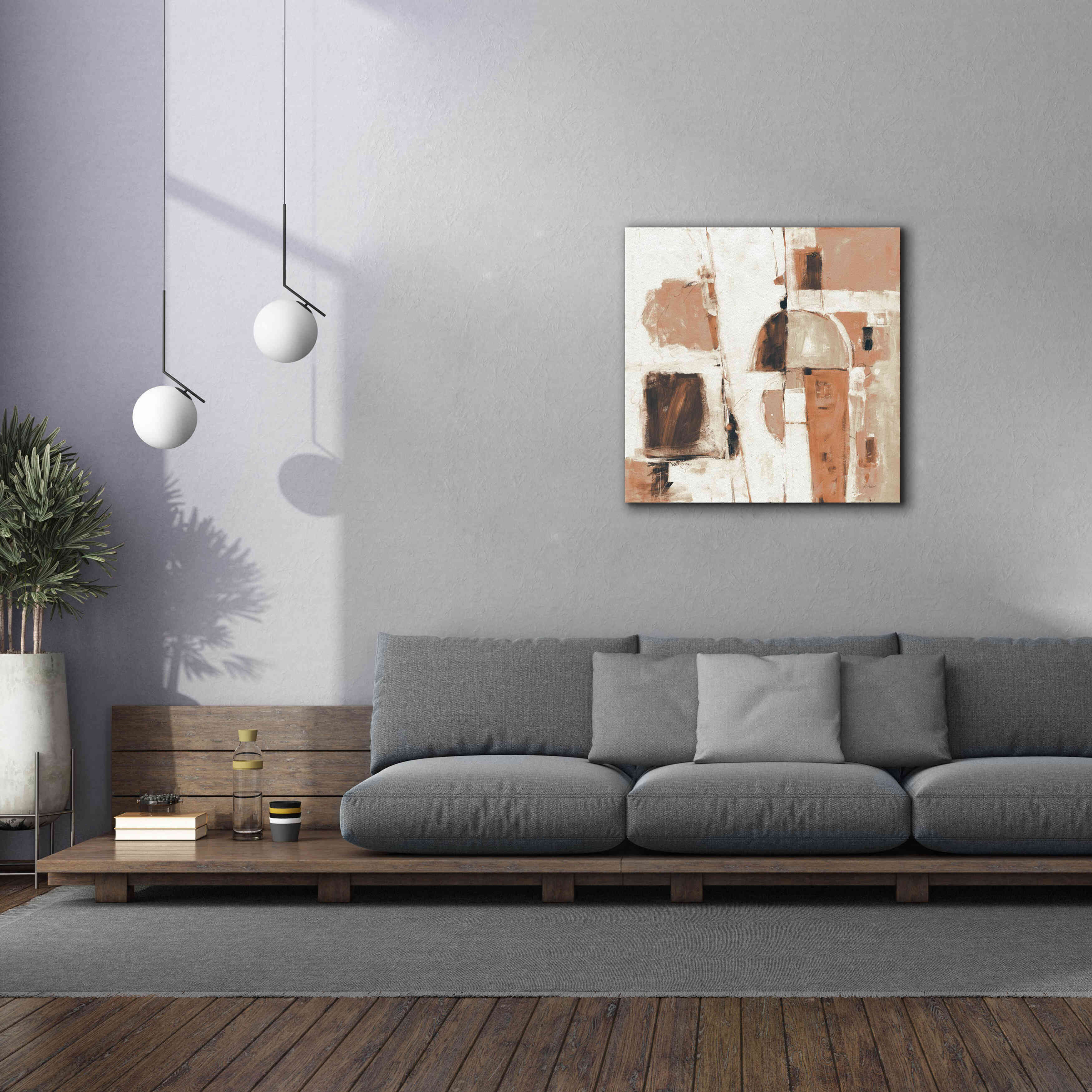 'Down To The Street Warm' by Mike Schick, Giclee Canvas Wall Art,37x37