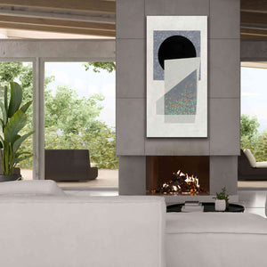 'Full Moon I V2 Panel' by Mike Schick, Giclee Canvas Wall Art,30 x 60