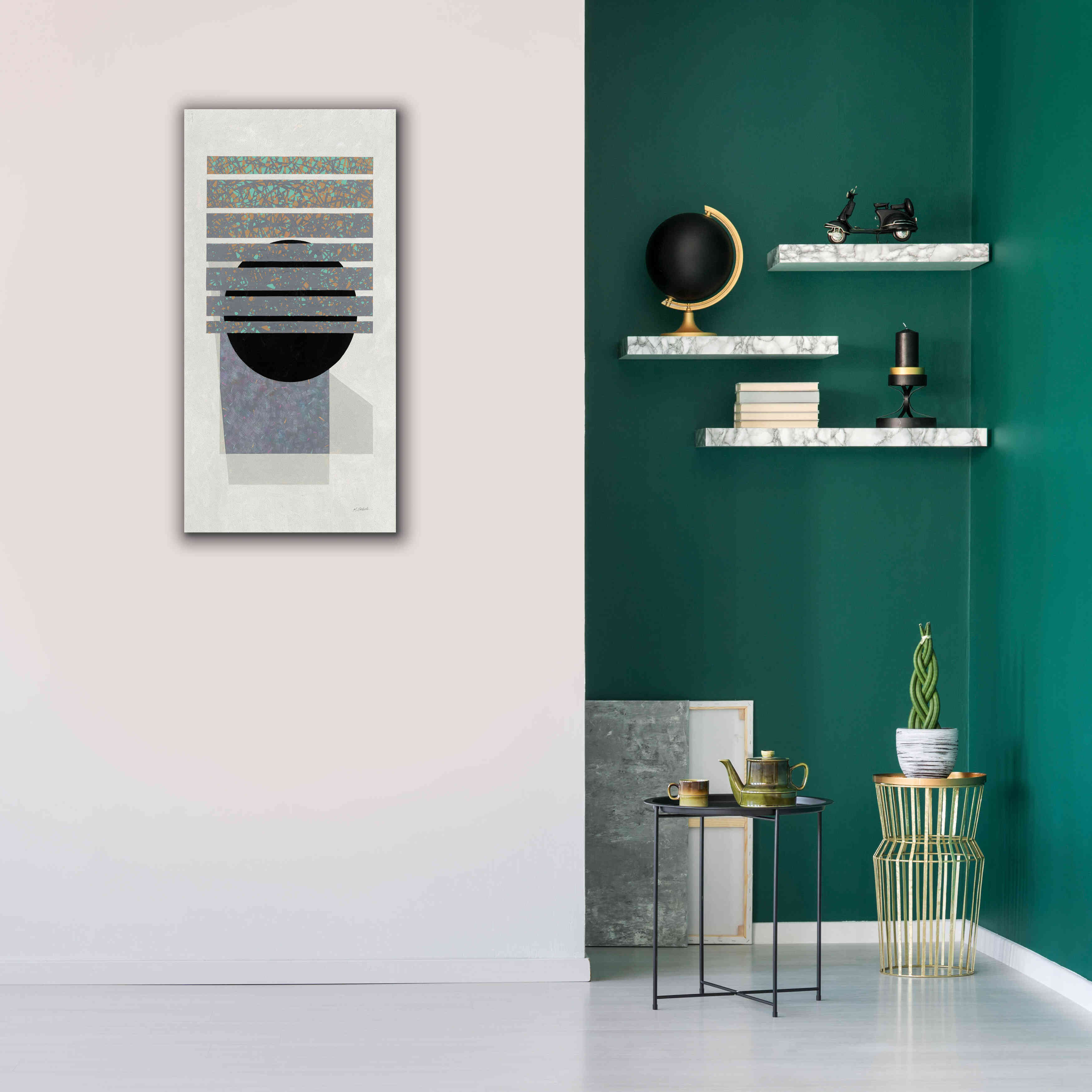 'Full Moon II V2 Panel' by Mike Schick, Giclee Canvas Wall Art,20 x 40