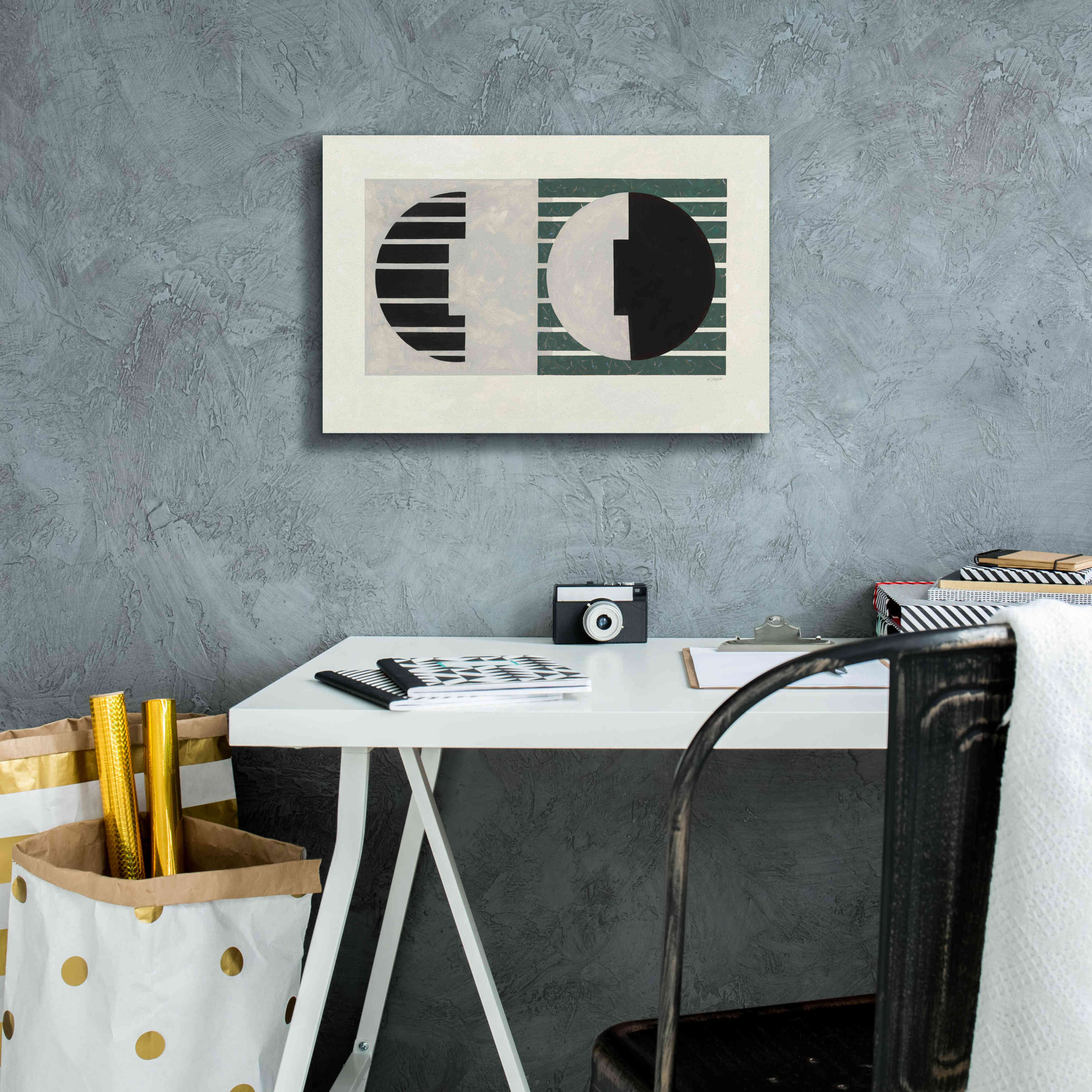 'Latitude Green' by Mike Schick, Giclee Canvas Wall Art,18 x 12