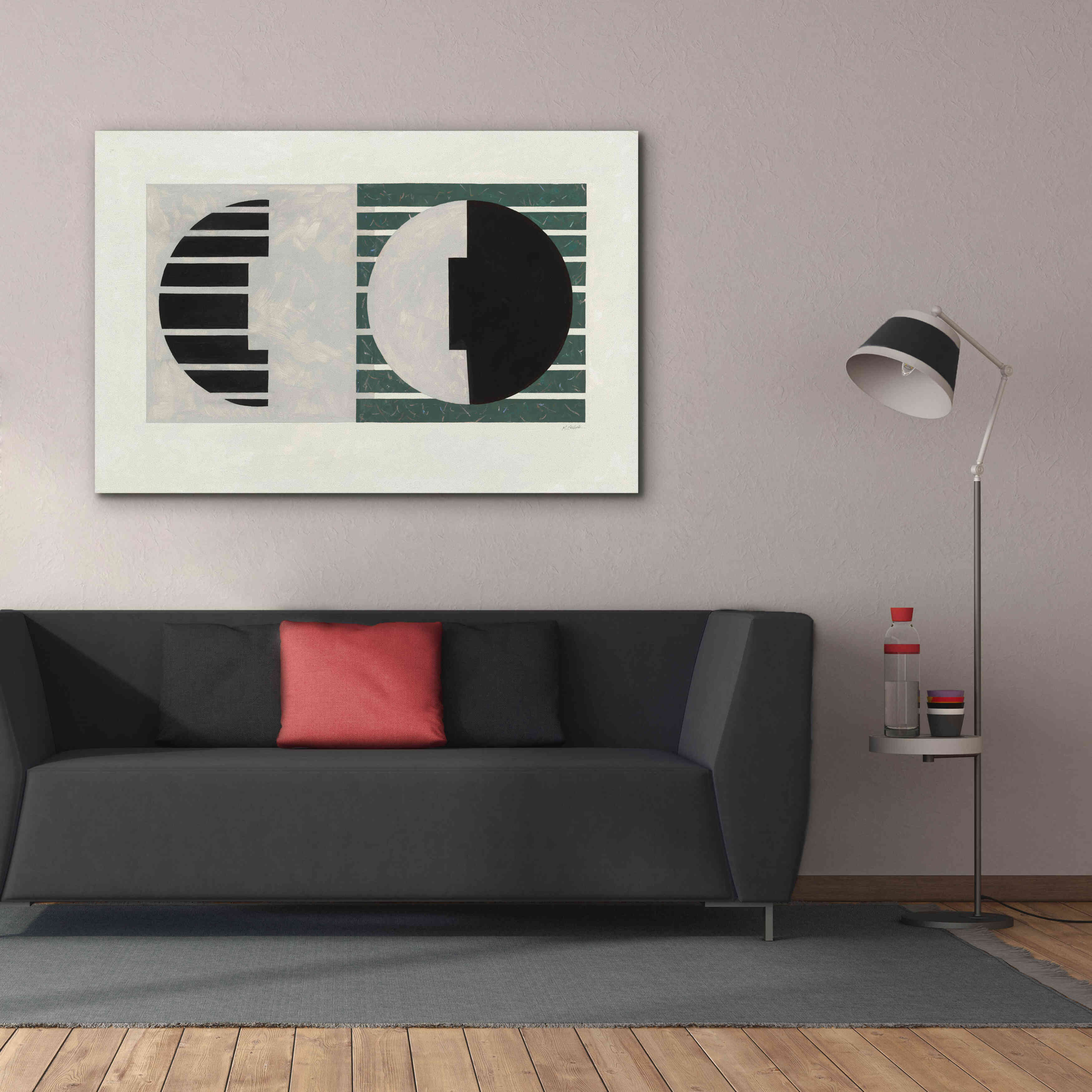 'Latitude Green' by Mike Schick, Giclee Canvas Wall Art,60 x 40