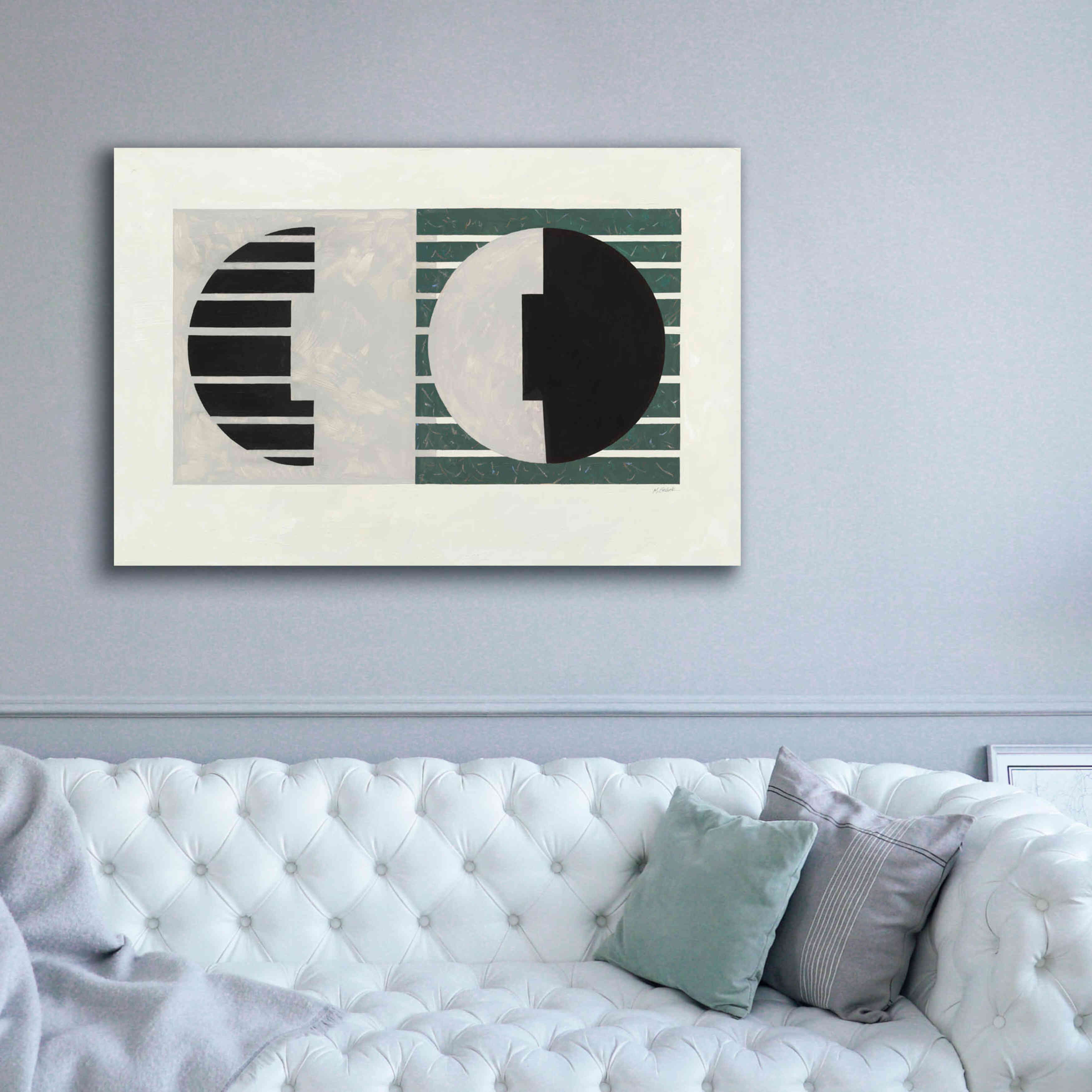 'Latitude Green' by Mike Schick, Giclee Canvas Wall Art,60 x 40