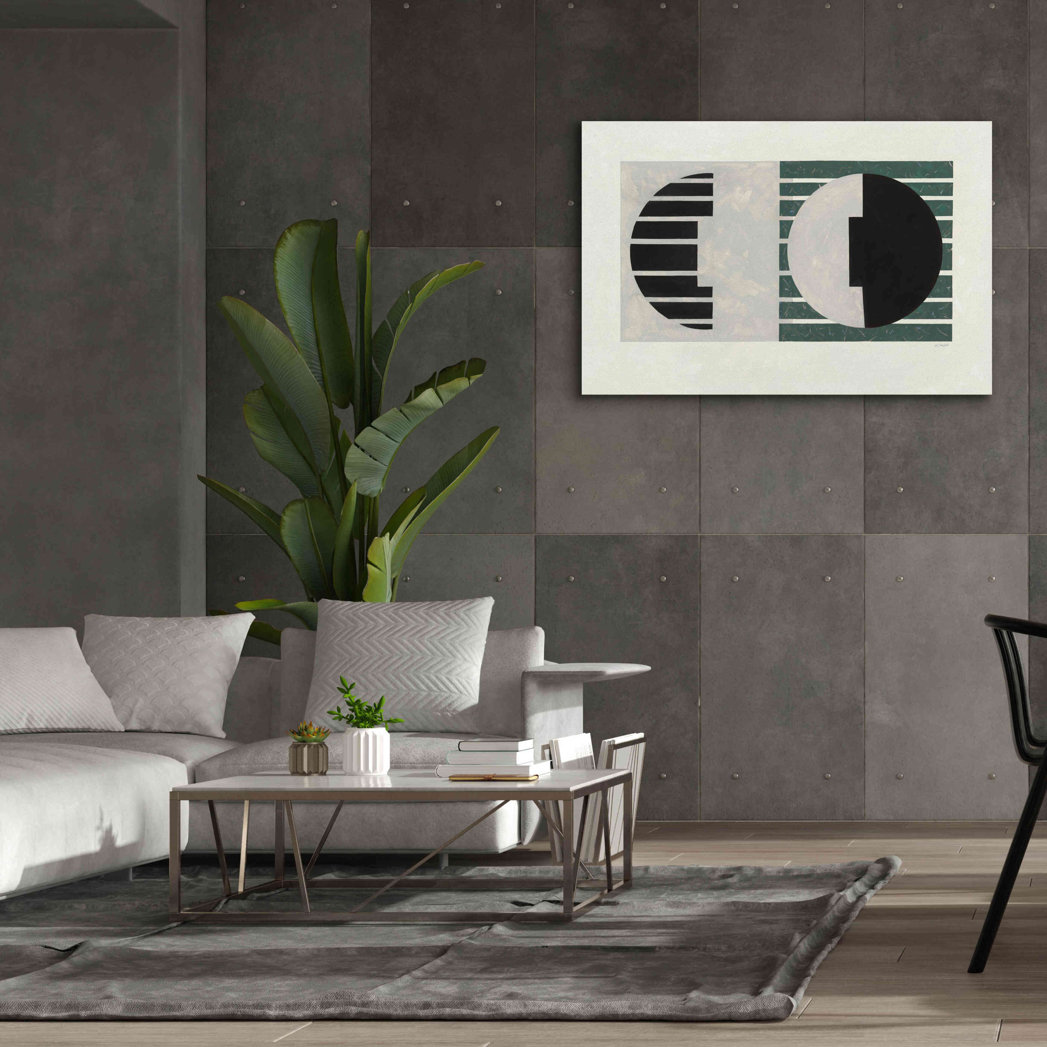 'Latitude Green' by Mike Schick, Giclee Canvas Wall Art,60 x 40
