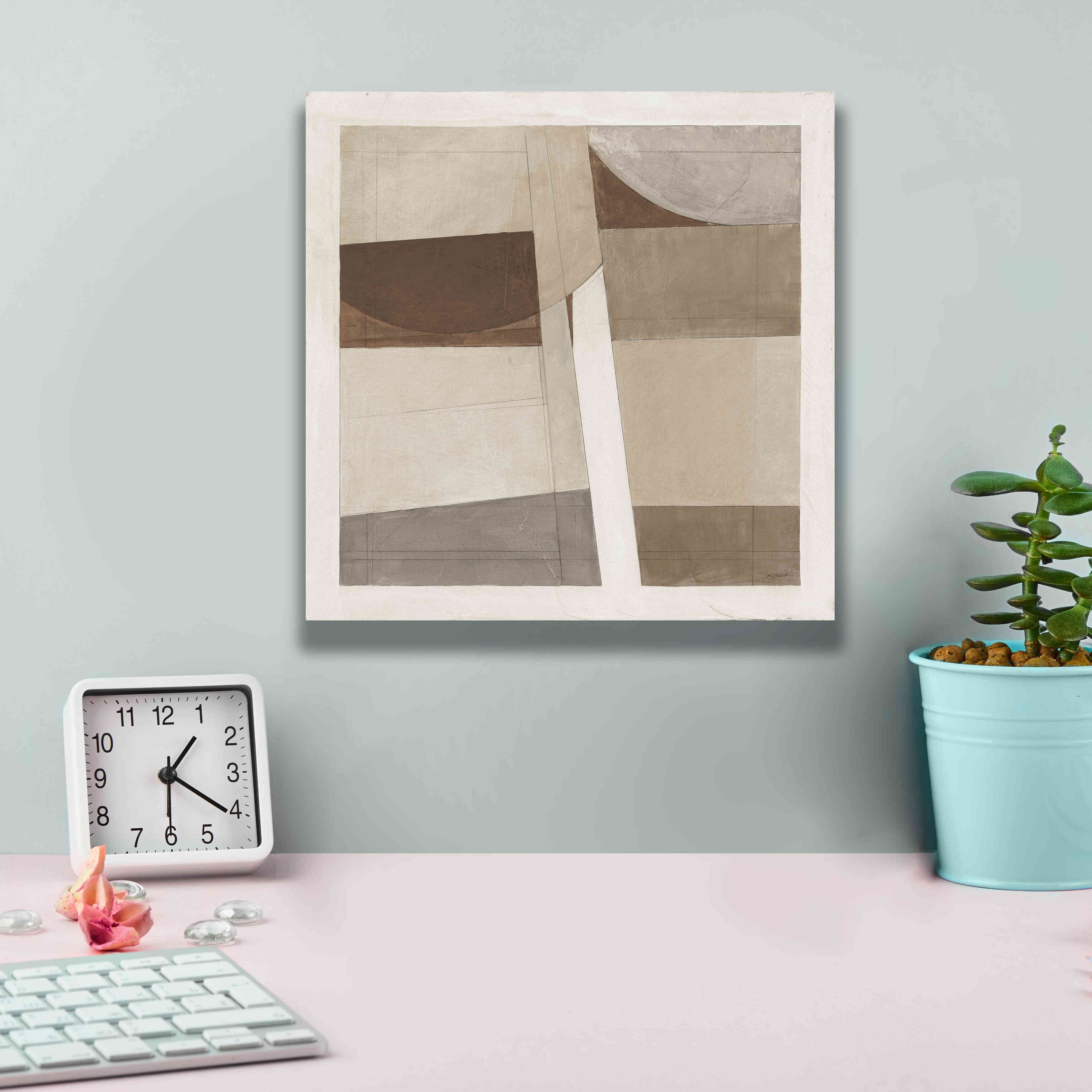 'Sunny Side Up Brown' by Mike Schick, Giclee Canvas Wall Art,12x12