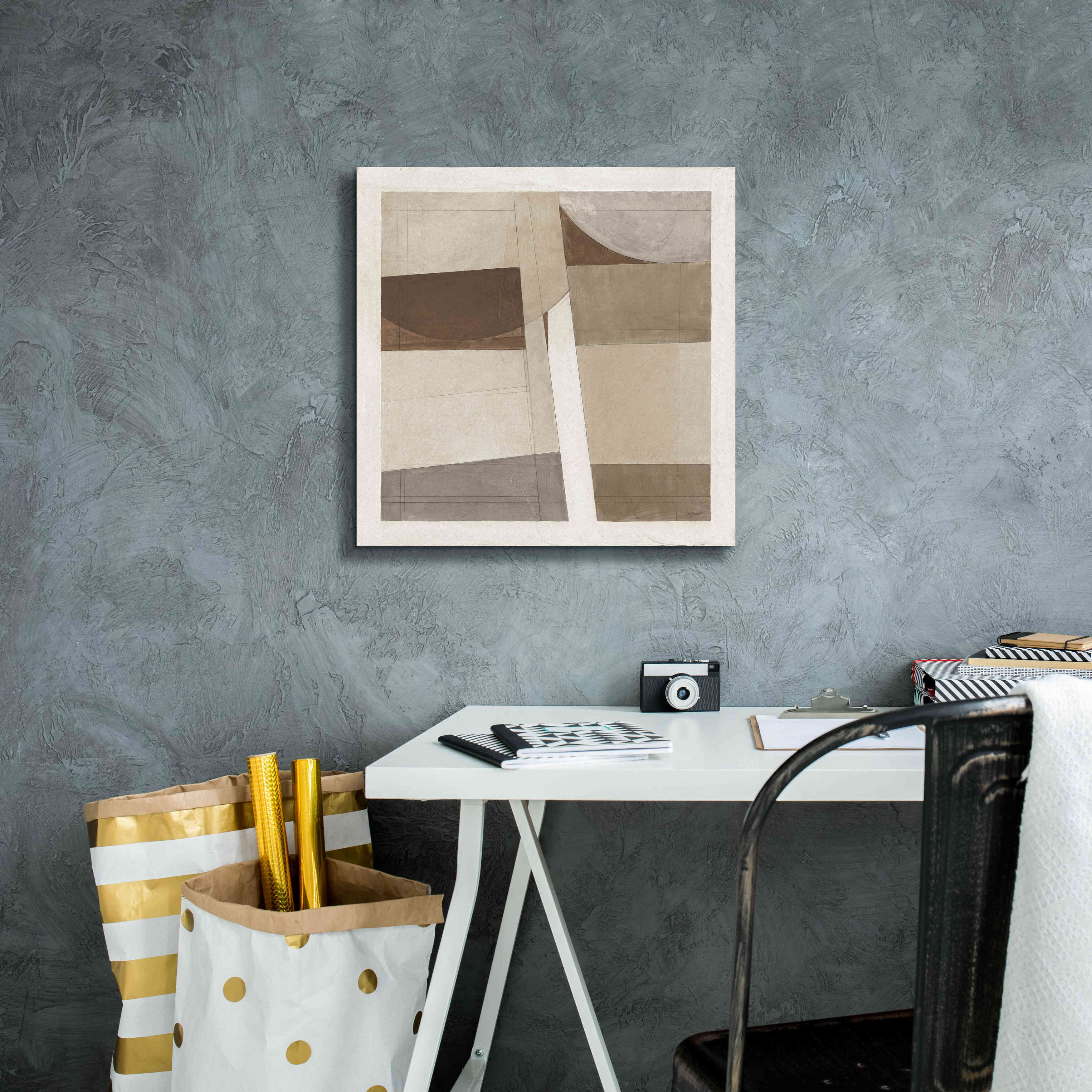 'Sunny Side Up Brown' by Mike Schick, Giclee Canvas Wall Art,18x18