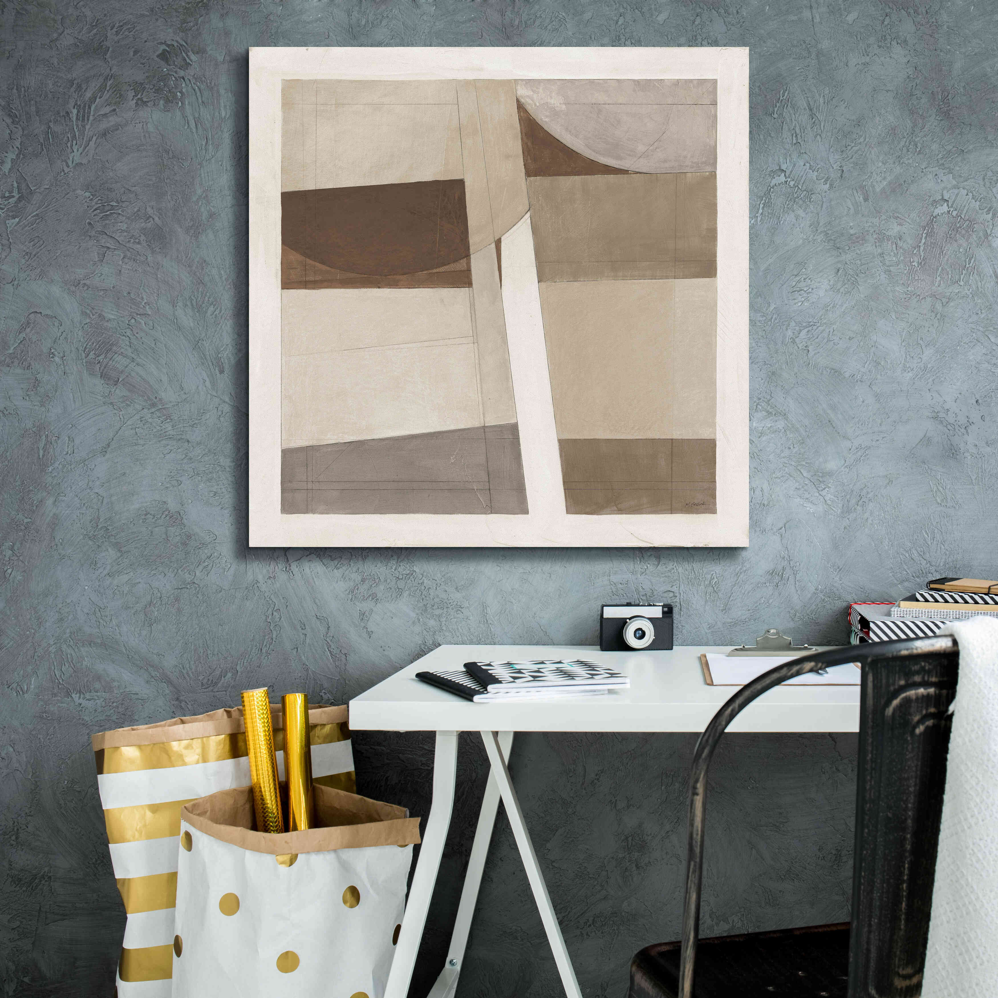 'Sunny Side Up Brown' by Mike Schick, Giclee Canvas Wall Art,26x26