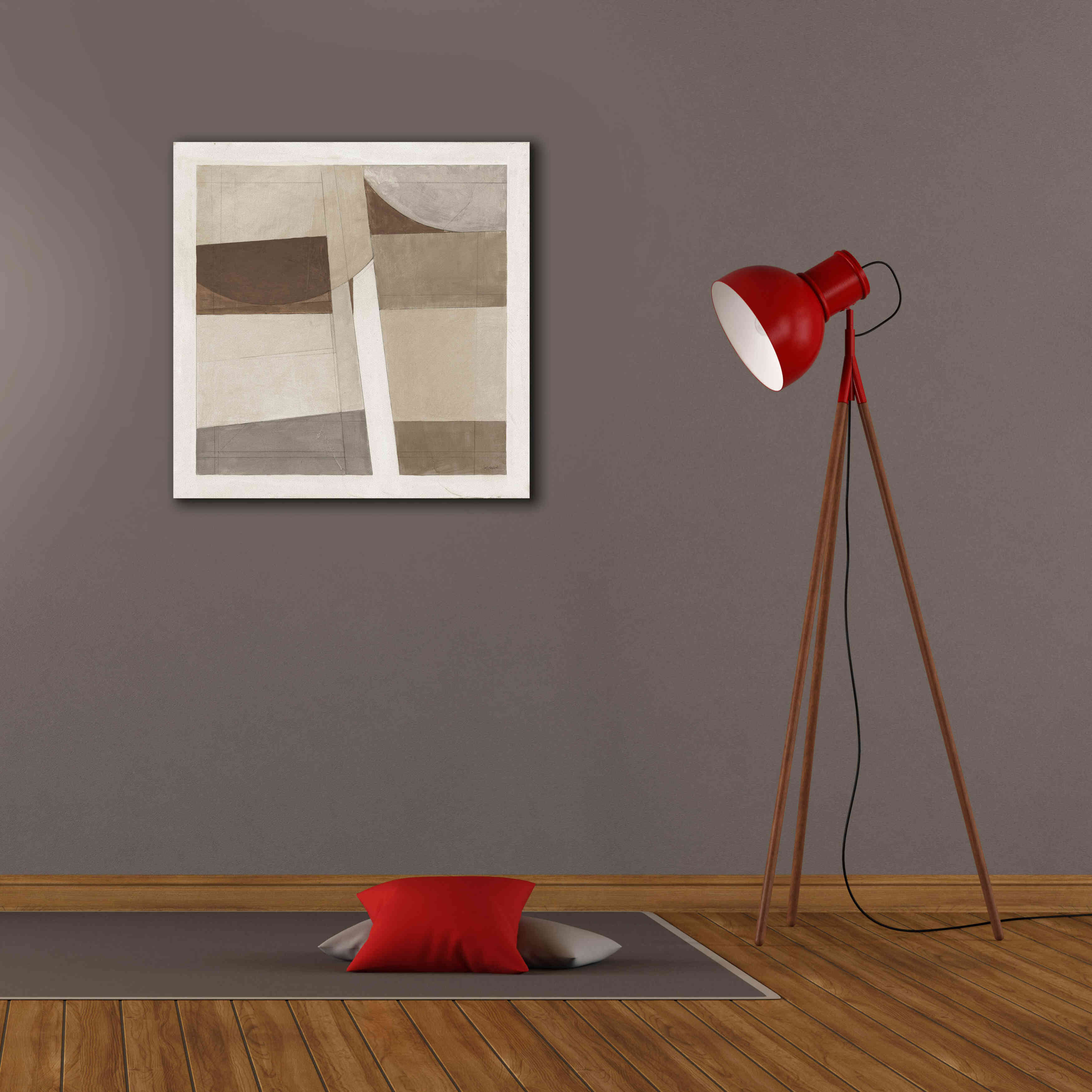 'Sunny Side Up Brown' by Mike Schick, Giclee Canvas Wall Art,26x26