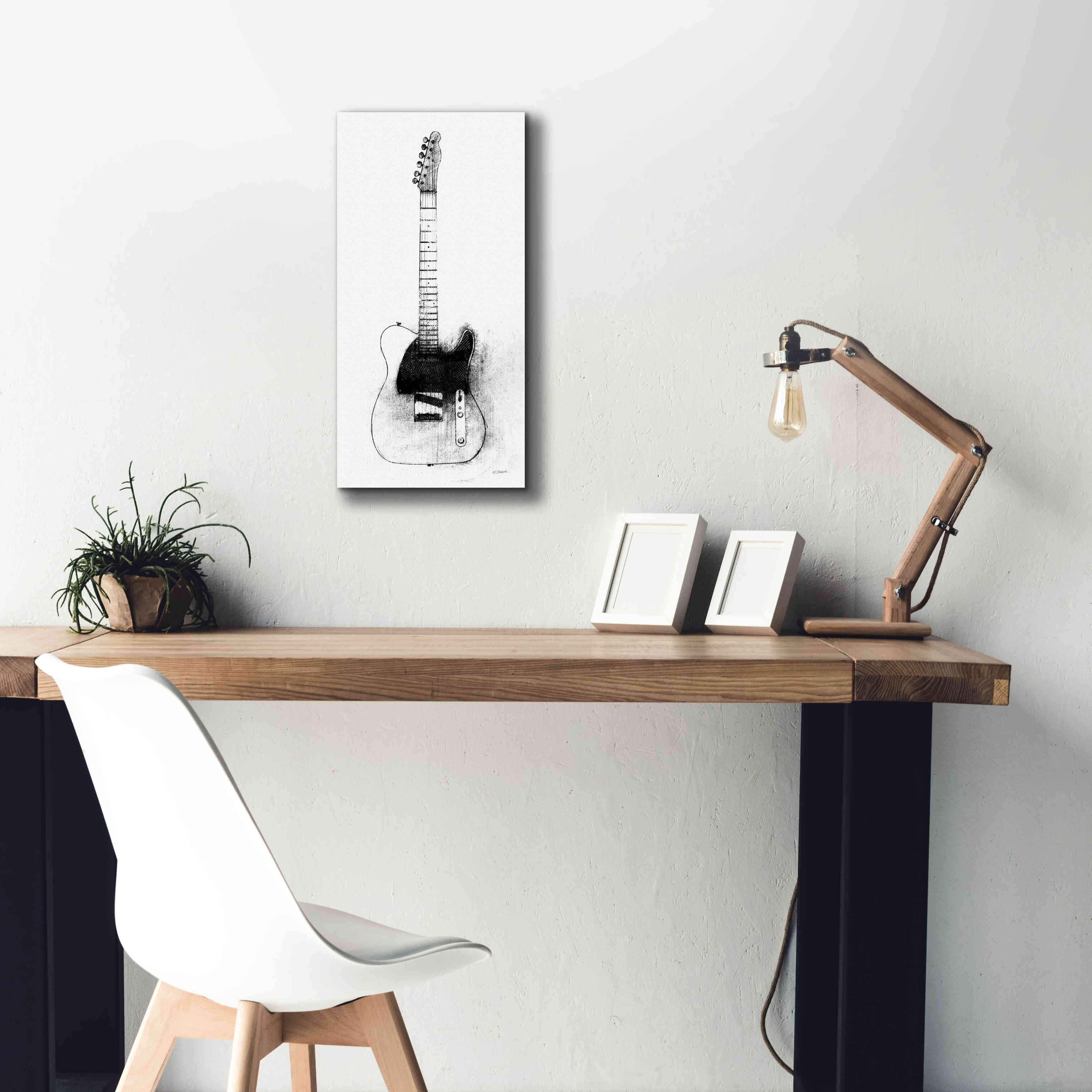 'Garage Band I' by Mike Schick, Giclee Canvas Wall Art,12 x 24