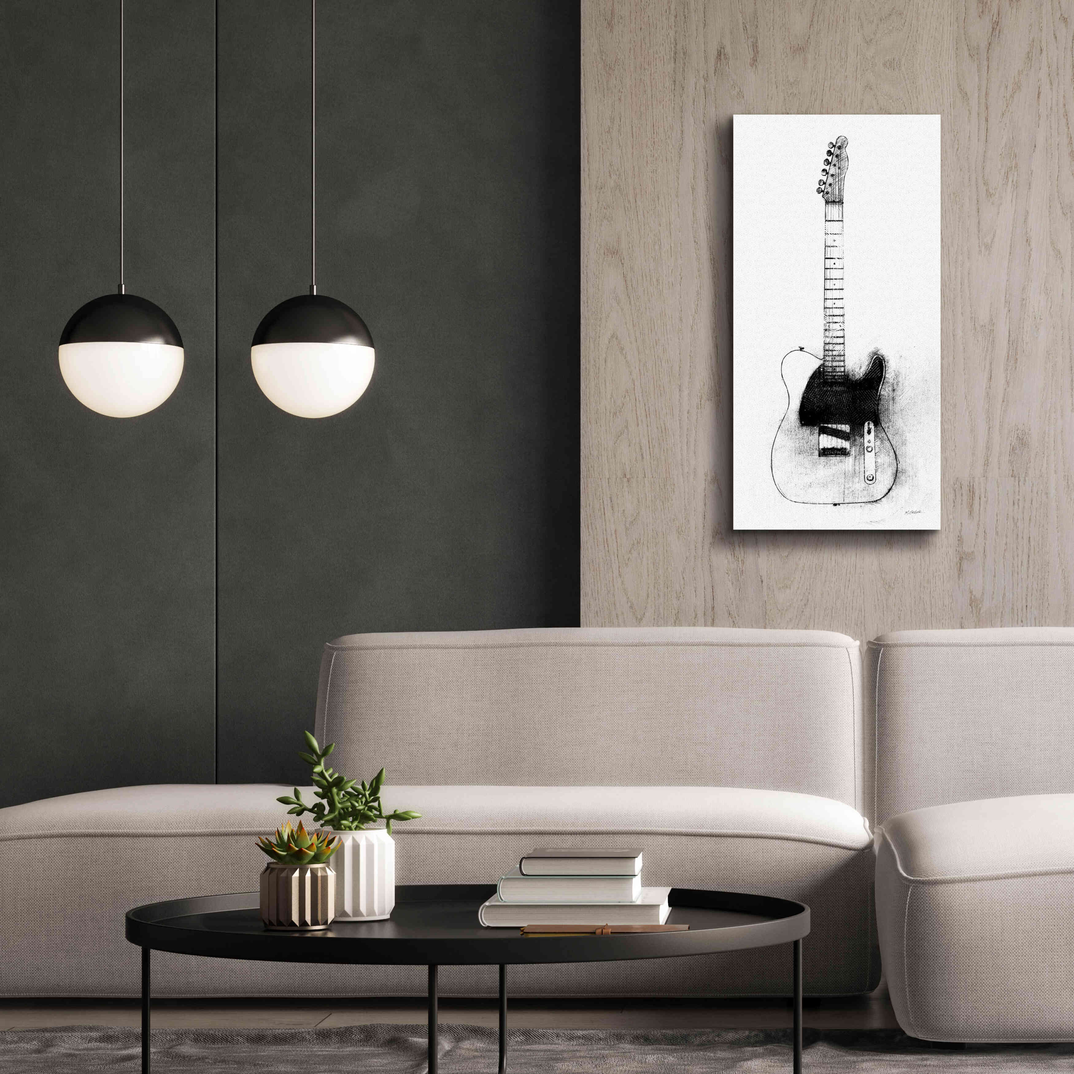 'Garage Band I' by Mike Schick, Giclee Canvas Wall Art,20 x 40