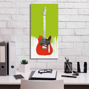 'Garage Band I Paint' by Mike Schick, Giclee Canvas Wall Art,12 x 24