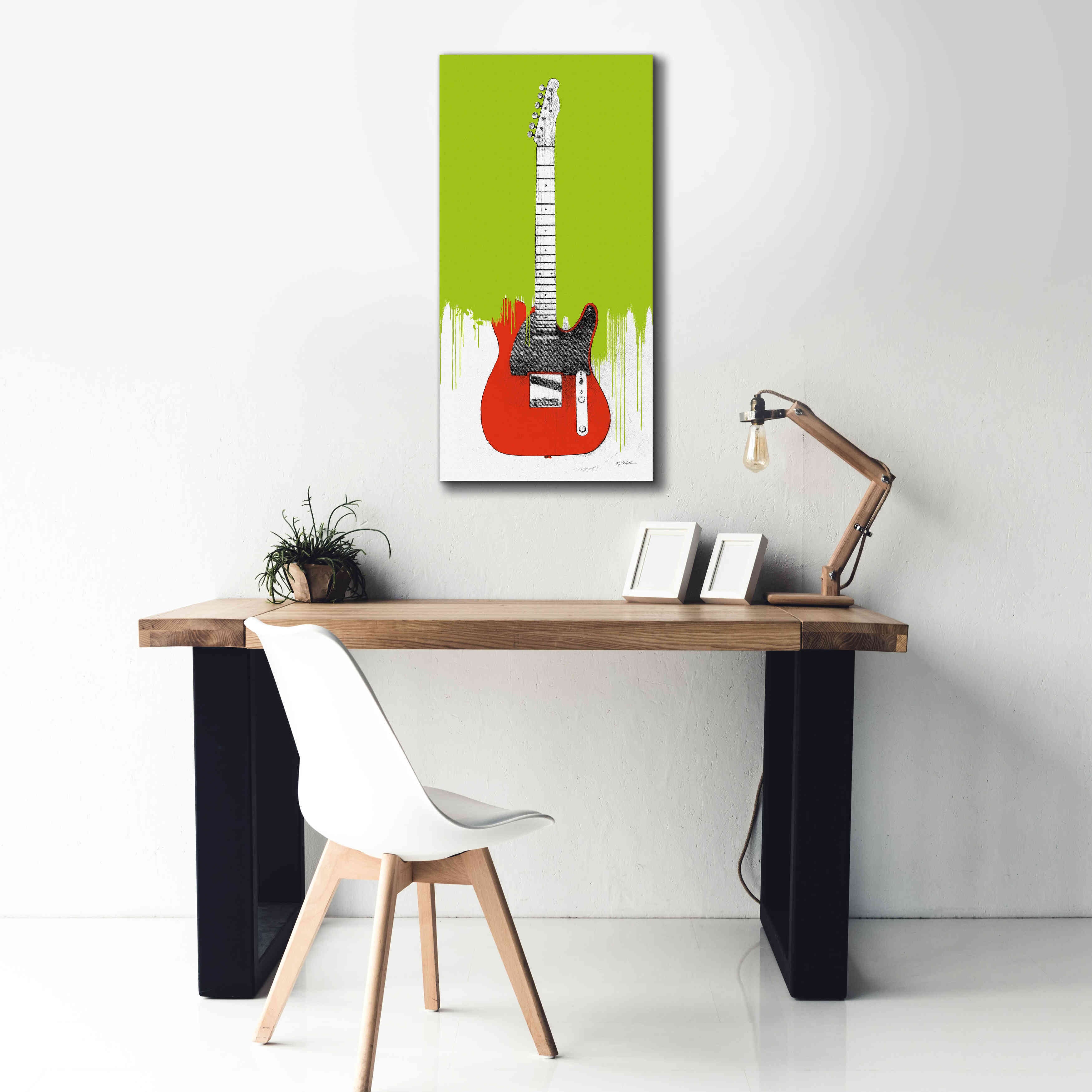 'Garage Band I Paint' by Mike Schick, Giclee Canvas Wall Art,20 x 40