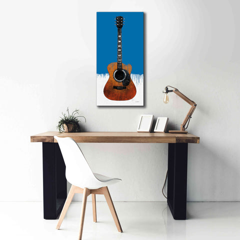 Image of 'Garage Band II Paint' by Mike Schick, Giclee Canvas Wall Art,20 x 40