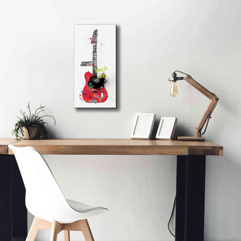Image of 'Garage Band I Graffiti' by Mike Schick, Giclee Canvas Wall Art,12 x 24