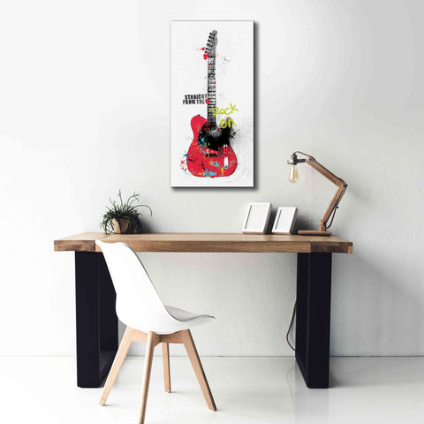 Image of 'Garage Band I Graffiti' by Mike Schick, Giclee Canvas Wall Art,20 x 40