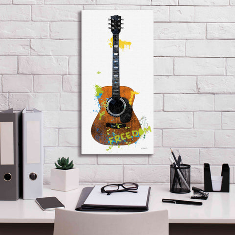 Image of 'Garage Band II Graffiti' by Mike Schick, Giclee Canvas Wall Art,12 x 24