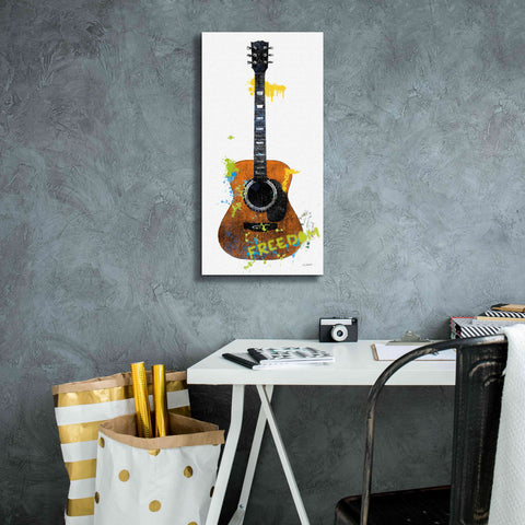 Image of 'Garage Band II Graffiti' by Mike Schick, Giclee Canvas Wall Art,12 x 24