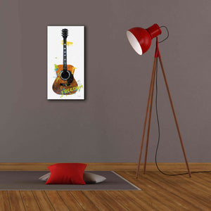 'Garage Band II Graffiti' by Mike Schick, Giclee Canvas Wall Art,12 x 24