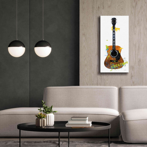 Image of 'Garage Band II Graffiti' by Mike Schick, Giclee Canvas Wall Art,20 x 40