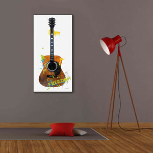'Garage Band II Graffiti' by Mike Schick, Giclee Canvas Wall Art,20 x 40