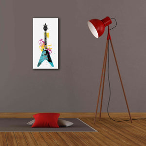 'Garage Band III Graffiti' by Mike Schick, Giclee Canvas Wall Art,12 x 24