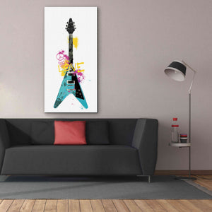 'Garage Band III Graffiti' by Mike Schick, Giclee Canvas Wall Art,30 x 60