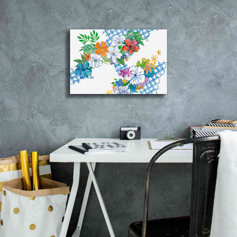 Image of 'Flower Power I' by Mike Schick, Giclee Canvas Wall Art,18 x 12