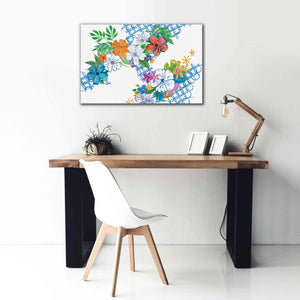 'Flower Power I' by Mike Schick, Giclee Canvas Wall Art,40 x 26