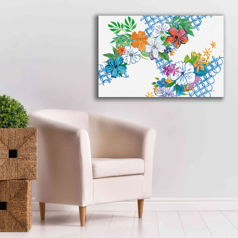 Image of 'Flower Power I' by Mike Schick, Giclee Canvas Wall Art,40 x 26