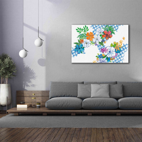 Image of 'Flower Power I' by Mike Schick, Giclee Canvas Wall Art,60 x 40