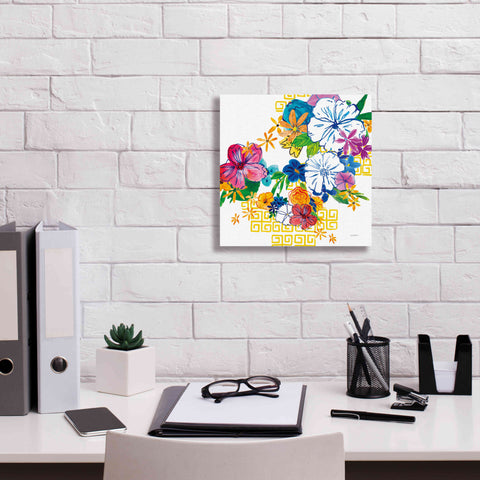 Image of 'Flower Power II' by Mike Schick, Giclee Canvas Wall Art,12x12