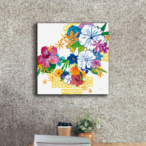 Image of 'Flower Power II' by Mike Schick, Giclee Canvas Wall Art,18x18