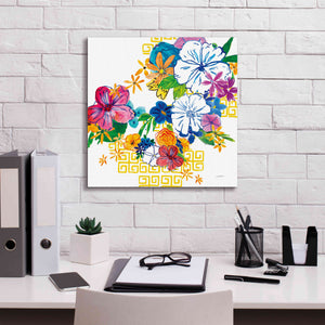 'Flower Power II' by Mike Schick, Giclee Canvas Wall Art,18x18