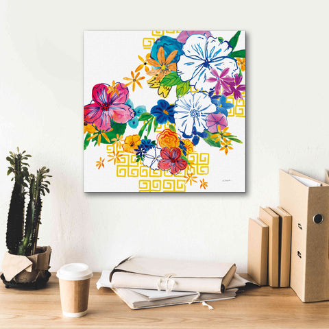 Image of 'Flower Power II' by Mike Schick, Giclee Canvas Wall Art,18x18