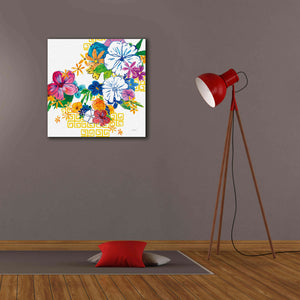 'Flower Power II' by Mike Schick, Giclee Canvas Wall Art,26x26
